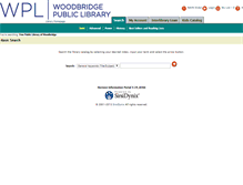 Tablet Screenshot of catalog.woodbridgelibrary.org